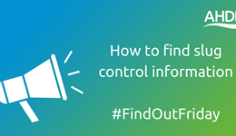 How to find information on slug control